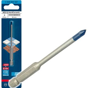 Wiertło do ceramiki i dachówki 3mm HEX-9 BOSCH EXPERT