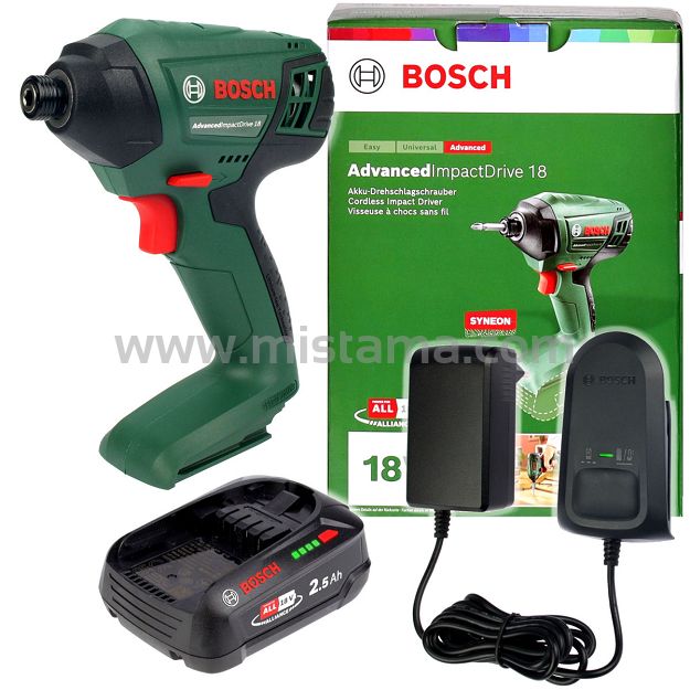 Zakrętarka udarowa 18V AdvancedImpactDrive 18 BOSCH 1x2,5Ah