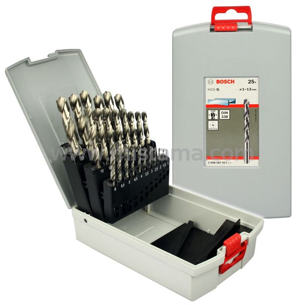 Zestaw 25 wierteł HSS-G do metalu BOSCH