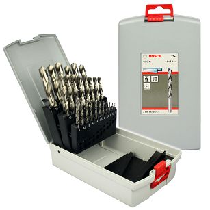 Zestaw 25 wierteł HSS-G do metalu BOSCH