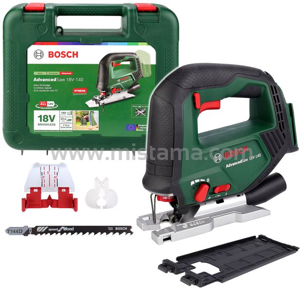 Wyrzynarka akumulatorowa 140mm AdvancedSaw 18V-140 BOSCH (korpus) + walizka