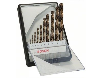 Zestaw 10 wierteł HSS-CO do metalu ROBUST Line BOSCH