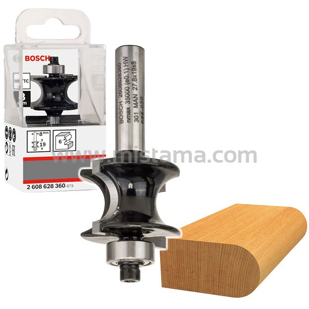 Frez półokrągły 8/27,8/63mm BOSCH