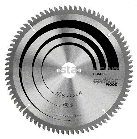 Tarcza pilarska 254/30mm Optiline Wood BOSCH (60 zębów)