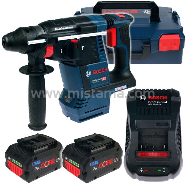 Młotowiertarka GBH 18V-26 BOSCH 2x8,0Ah L-BOXX