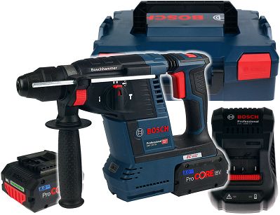 Młotowiertarka GBH 18V-26 BOSCH 2x8,0Ah + walizka L-BOXX