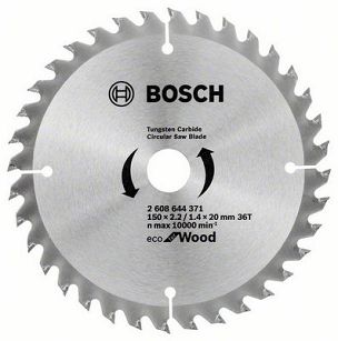 Tarcza pilarska 150/20mm Eco for Wood BOSCH (36 zębów)