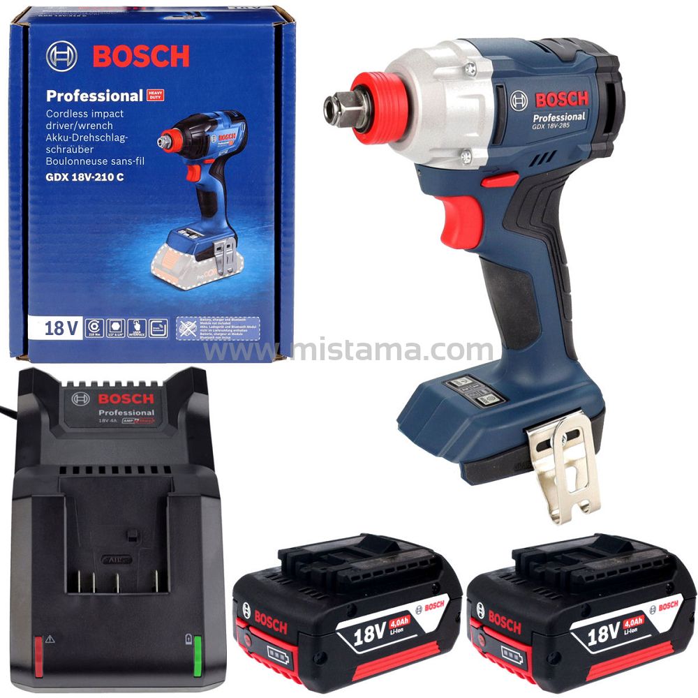 Klucz udarowy 285 Nm GDX 18V-285 BOSCH 2x4,0Ah
