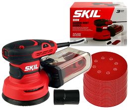 Szlifierka mimośrodowa 125mm 300W 7471 SKIL + 30 papierów