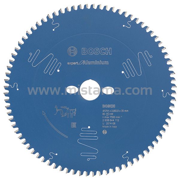 Tarcza pilarska 254/30mm Expert for Aluminium BOSCH (80 zębów)