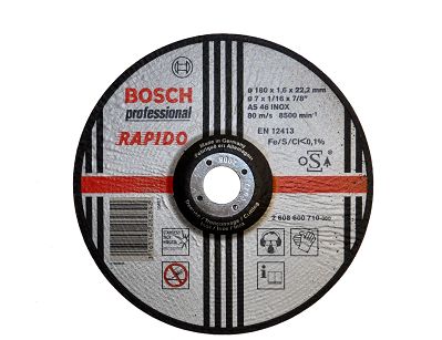 Tarcza korundowa 180/1,6mm BOSCH (do cięcia stali)