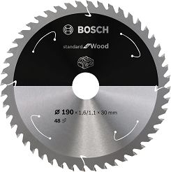 Tarcza pilarska 190/30mm Standard for Wood BOSCH (48 zębów) do pilarek aku