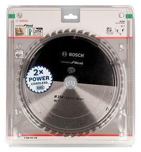Tarcza pilarska 254/30mm Standard for Wood BOSCH (48 zębów) do pilarek aku