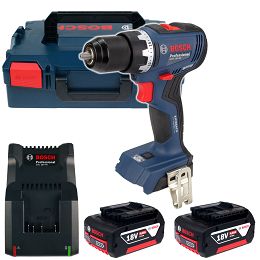 Wkrętarka 63Nm GSR 18V-65 BOSCH 2x4,0Ah L-BOXX