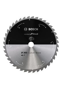 Tarcza pilarska 305/30mm Standard for Wood BOSCH (40 zębów) do pilarek aku