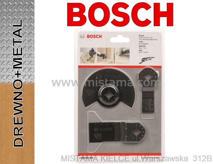3-częściowy zestaw (do drewna i metalu) BOSCH