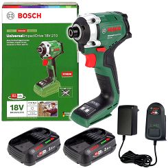 Zakrętarka udarowa 210 Nm UniversalImpactDrive 18V-210 BOSCH 2x2,5Ah