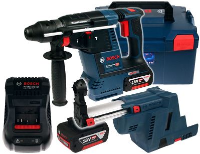 Młotowiertarka GBH 18V-26 BOSCH 2x5,0Ah + L-BOXX + ODSYSACZ