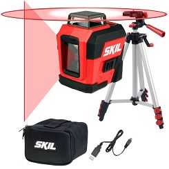 Laser krzyżowy 360° czerwony 1960 SKIL + statyw