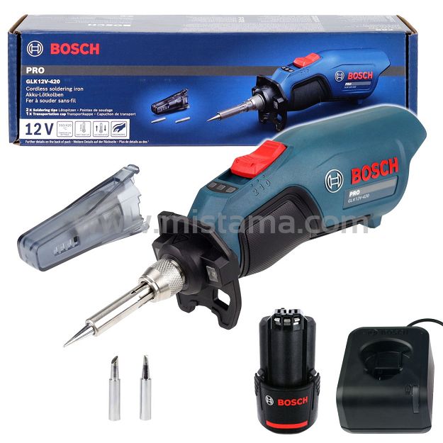 Lutownica akumulatorowa 12V 350°C / 420°C GLK 12V-420 BOSCH 1x2,0Ah