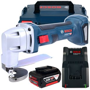 Nożyce do blachy GSC 18V-16 E BOSCH L-BOXX 1x4,0Ah