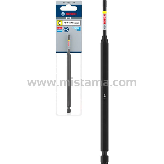 Klinga bit TORX T20 150 mm IMPACT BOSCH PRO