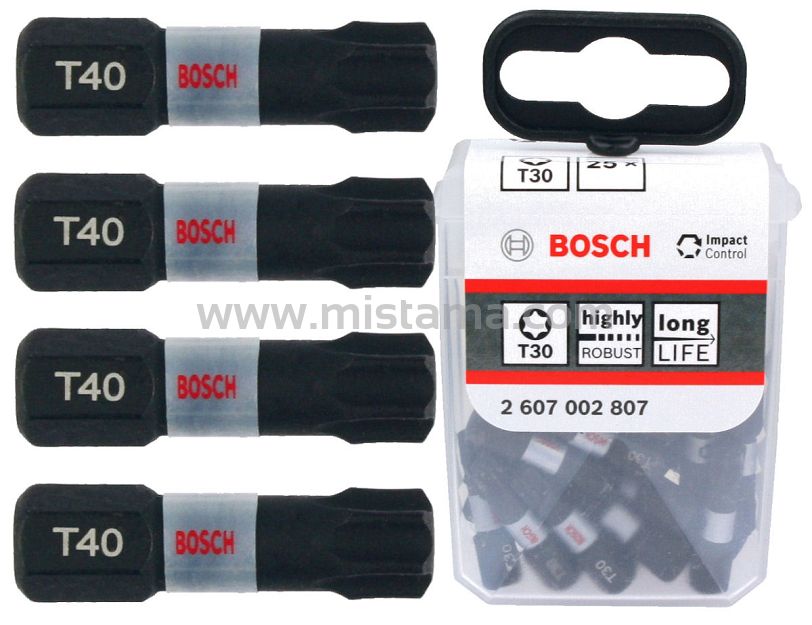 Zestaw 25 bitów TORX 40 Impact Control BOSCH