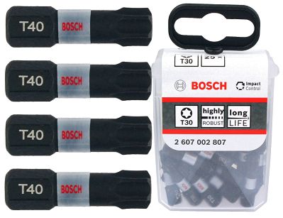 Zestaw 25 bitów TORX 40 Impact Control BOSCH