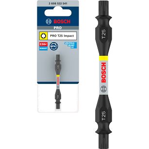 Klinga bit dwustronny TORX T25 65 mm IMPACT BOSCH PRO