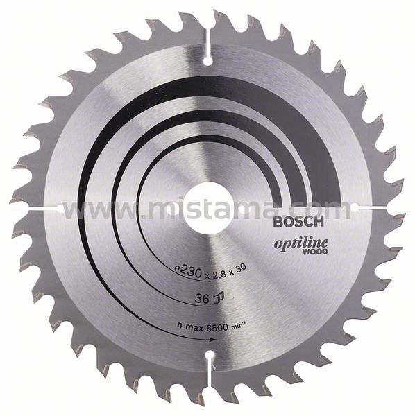Tarcza pilarska 230/30mm Optiline Wood BOSCH (36 zębów)