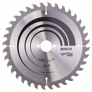 Tarcza pilarska 230/30mm Optiline Wood BOSCH (36 zębów)