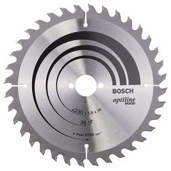 Tarcza pilarska 230/30mm Optiline Wood BOSCH (36 zębów)