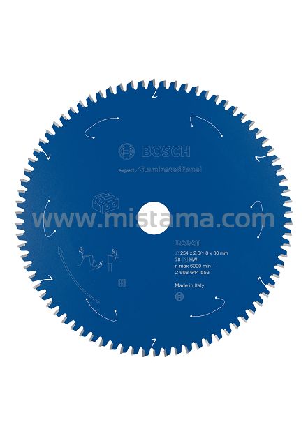 Tarcza pilarska 254/30mm Expert for Laminated Panel BOSCH (78 zębów) do pilarek aku
