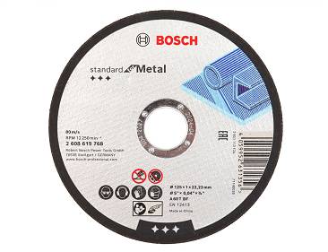 Tarcza korundowa 125/1,0mm BOSCH (do cięcia metalu i stali)