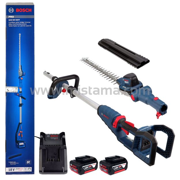 Sekator akumulatorowy na wysięgniku GHE 18V-50 FP BOSCH 2x4,0Ah