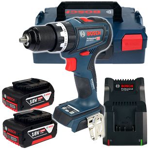 Wkrętarka z udarem GSB 18V-90 C BOSCH 2x5,0Ah L-BOXX