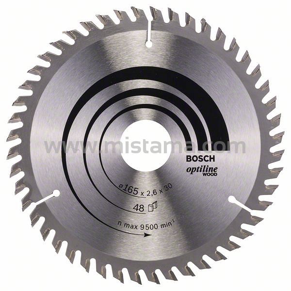 Tarcza pilarska 165/30mm Optiline Wood BOSCH (48 zębów)