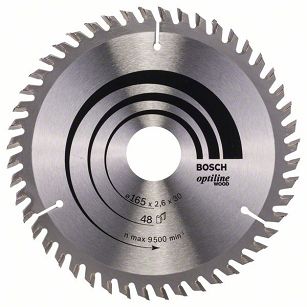 Tarcza pilarska 165/30mm Optiline Wood BOSCH (48 zębów)