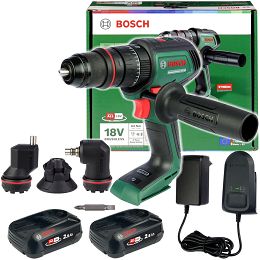Wkrętarka z udarem 18V ADVANCEDIMPACT 18V-80 BOSCH BEZSZCZOTKOWA 2x2,5Ah + 4 uchwyty