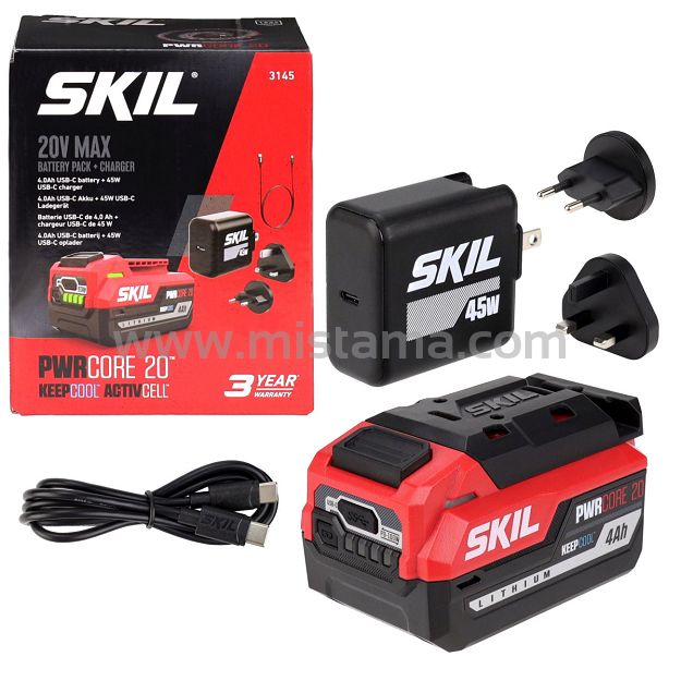 Akumulator PWRCORE KEEP COOL 3145 20V 4,0Ah Li-Ion ładowarka USB-C SKIL