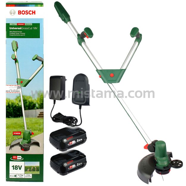Podkaszarka akumulatorowa UNIVERSALGRASSCUT 18V-260 BOSCH 2x2,5Ah