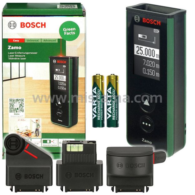 Dalmierz laserowy ZAMO 4 BOSCH + 3 adaptery