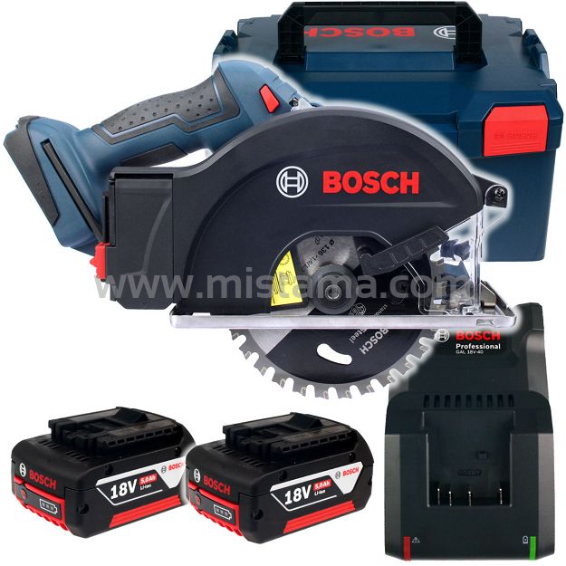 Pilarka do metalu GKM 18V-50 BOSCH 2x5,0Ah L-BOXX
