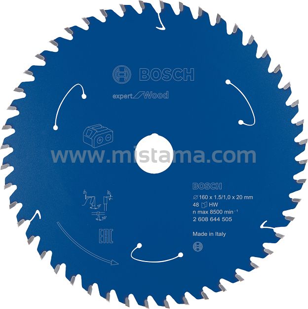 Tarcza pilarska 160/20mm Expert for Wood BOSCH (48 zębów) do pilarek aku