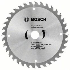 Tarcza pilarska 160/20mm Eco for Wood BOSCH (36 zębów)