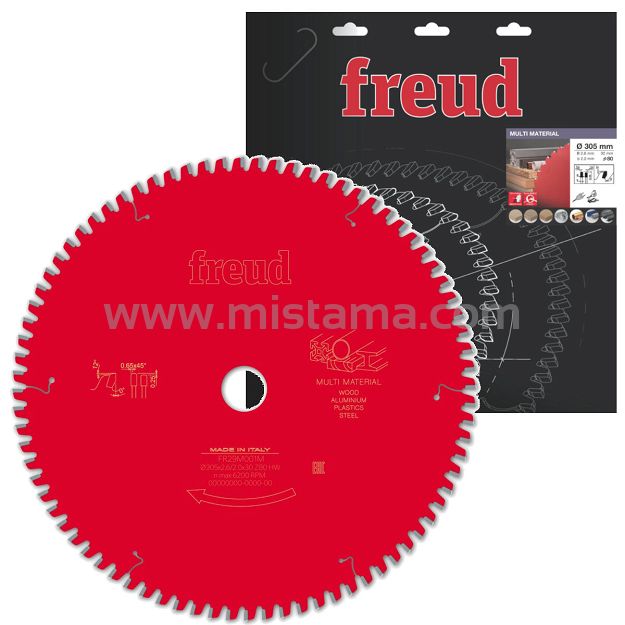 Piła tarcza widiowa 305/30 mm 80 zębów FR29M001M FREUD MultiMaterial