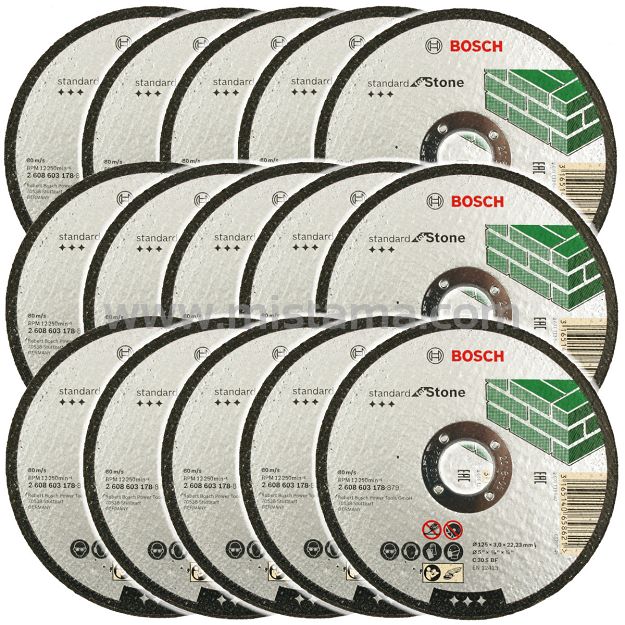 Zestaw 25 tarcz korundowych 125/2,5mm BOSCH (do cięcia betonu)