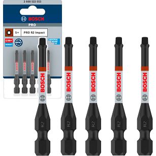 Klinga bit ROBERTSON R2 55 mm IMPACT BOSCH PRO zestaw 5 szt.