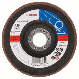 Tarcza listkowa X551 do metalu 125mm GR.120 BOSCH (wypukła)
