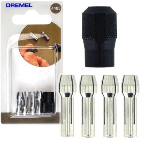 Tuleje zaciskowe (0,8mm-3,2mm) wraz z nakrętką 4485 DREMEL